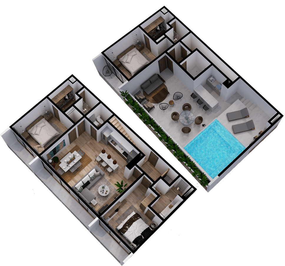Three Bedroom PH INTERIOR OR JUNGLE VIEW